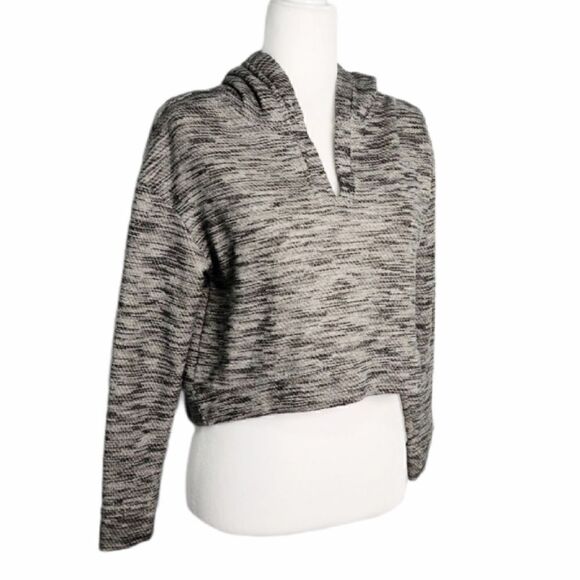 Anthropologie Saturday Sunday Cropped Tweed Hoodie - Picture 5 of 16